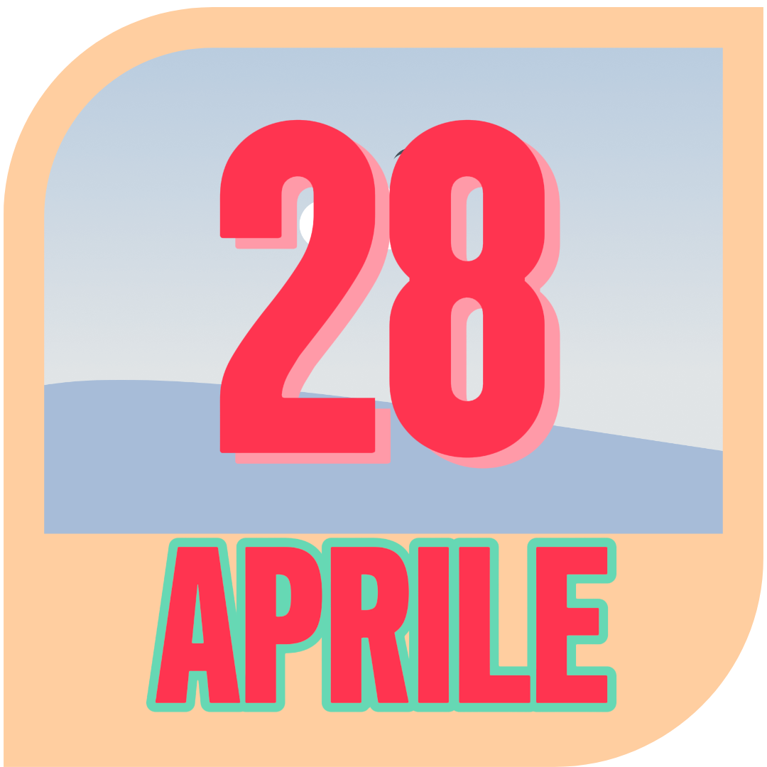 Giorno calendario 28 aprile