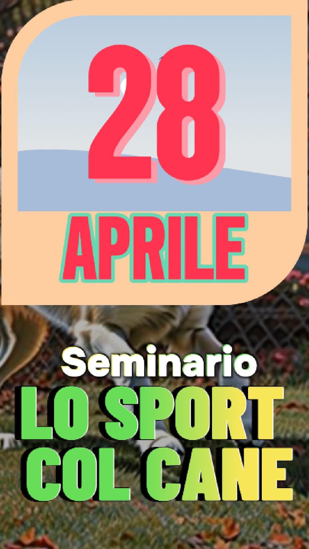 seminario sport col cane